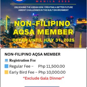 PICQS QS SUMMIT 2025 (Non-Filipinos AQSA Member)