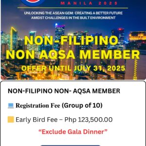 PICQS QS SUMMIT 2025 (Non-Filipinos Non AQSA Member G10)