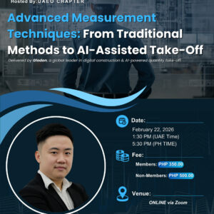 2026 PICQS Global CPD No. 02 (Online via Zoom by: UAEO Chapter): Advanced Measurement Techniques: From Traditional Methods to AI-Assisted Take-Off (Copy)